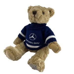Mercedes Benz  Vintage Herrington Teddy Bear Plush 13" in Blue Sweater 2002